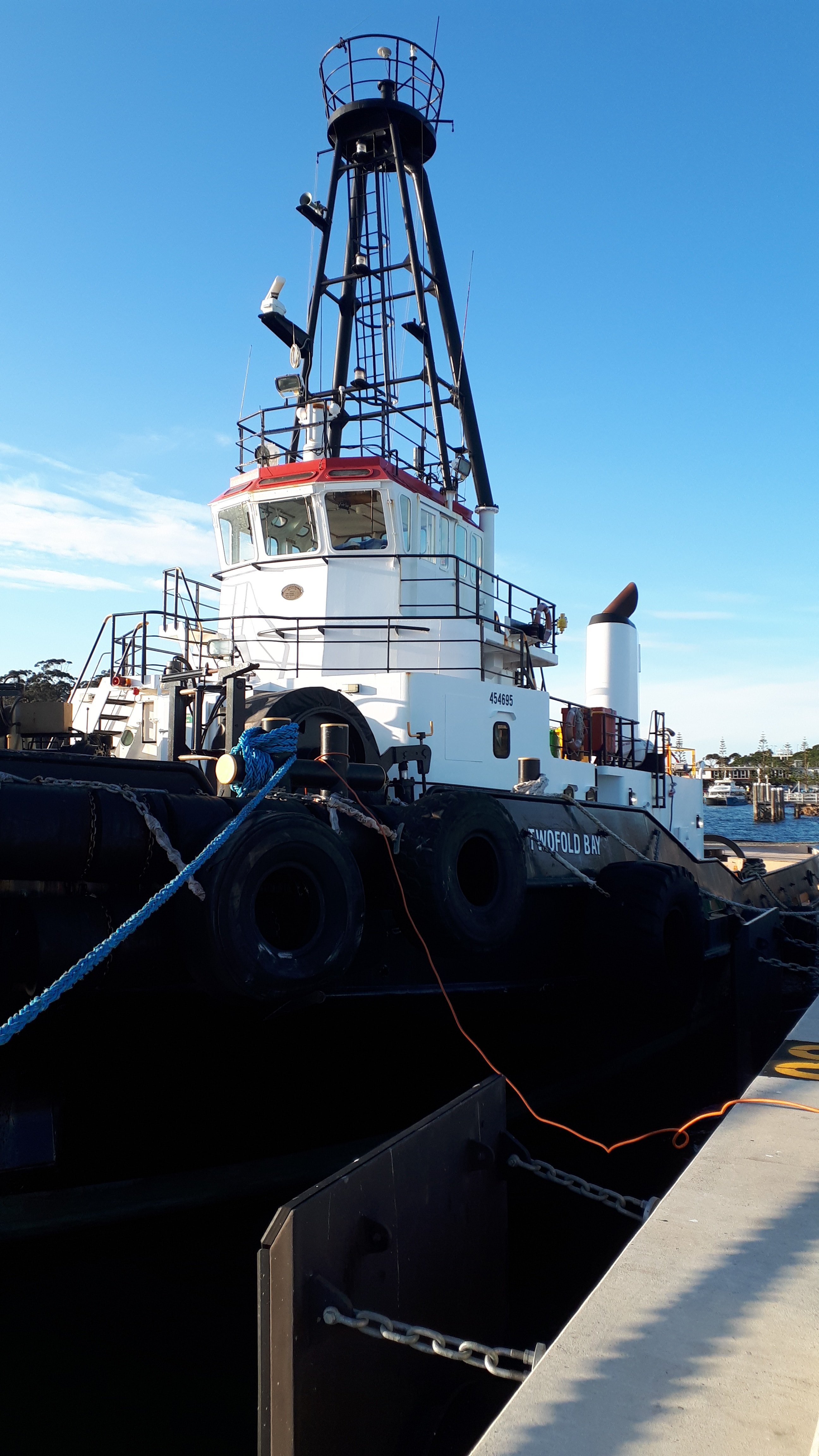 Tug boat on a dock