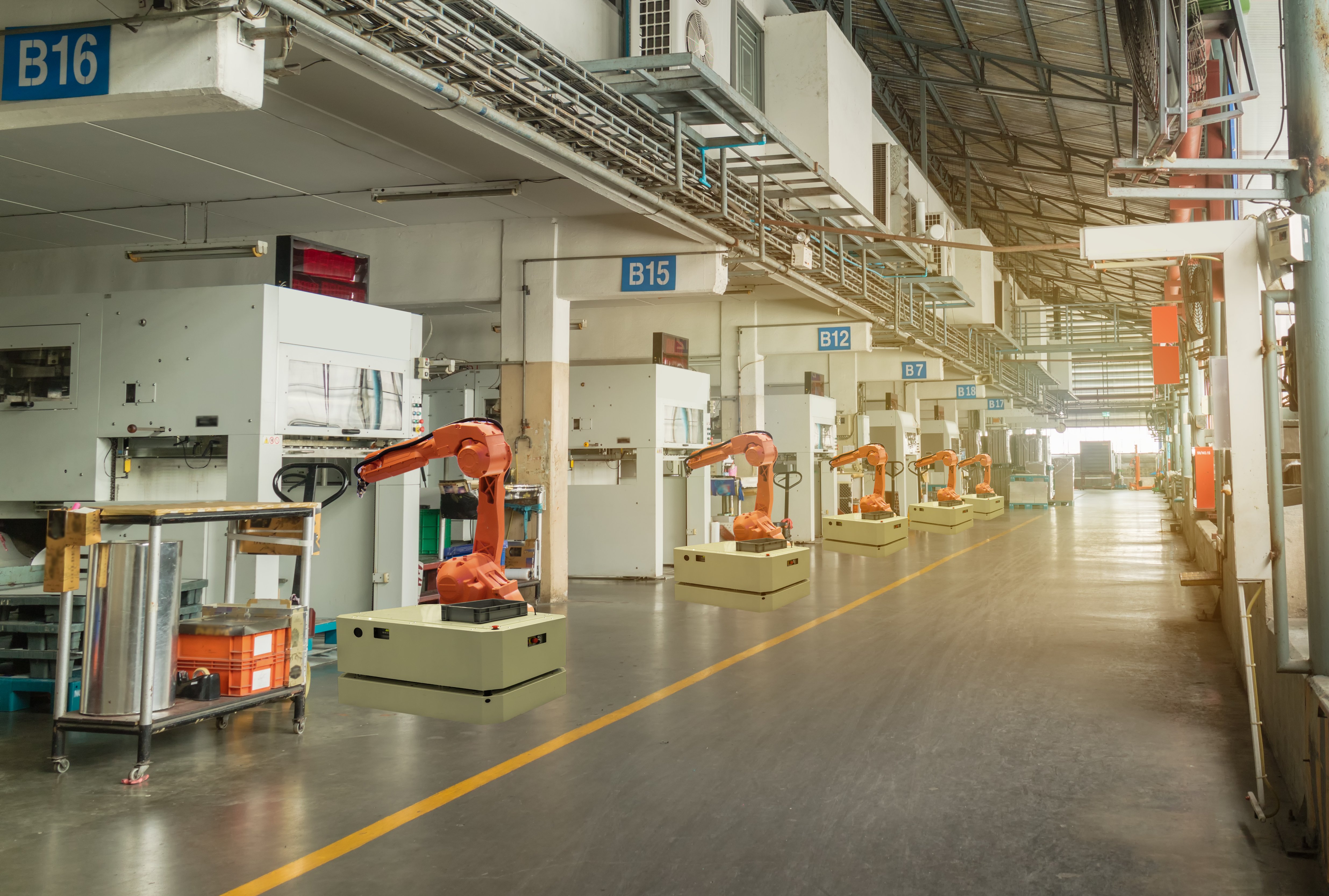 Factory using automation technology